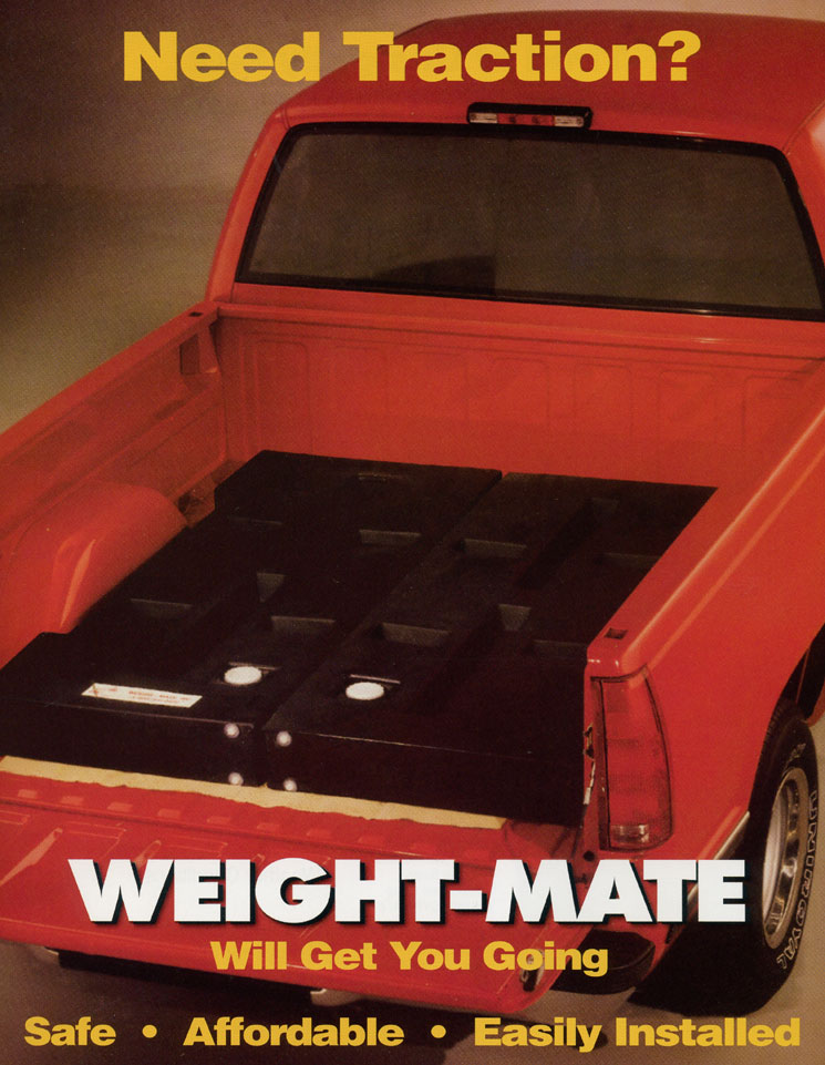 Weight-Mate, Granger Plastics, Pick Up Truck Tanks, Pick Up Bed Tanks, Inclement Weather Ballast, Truck Weight Ballast